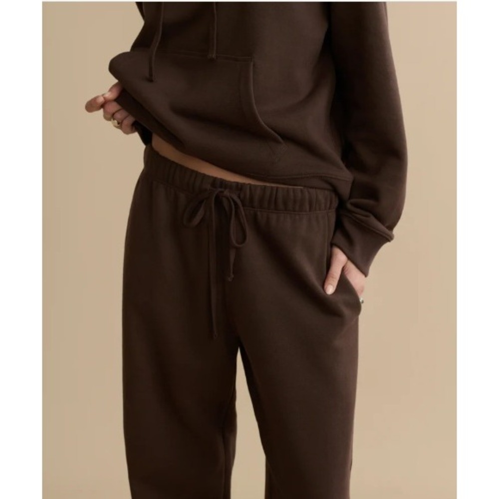 Jenni Kayne‎ Bay Sweatpants Womens Size XXL Chocolate Brown Premium Luxe Cotton